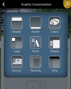 Du kan tilpasse mange aspekter av ditt gratis nettsted.