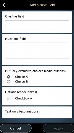Legg til og rediger feltene i skjemaene dine for å foreslå alternativer til kundene dine.